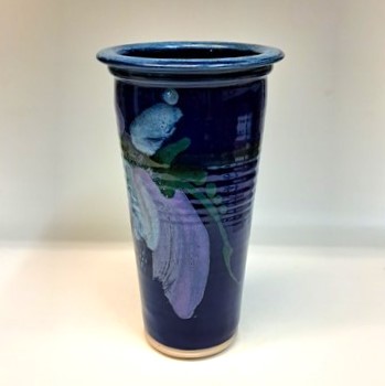 #241148 Vase or Utensil Holder Cobalt Blue $28 at Hunter Wolff Gallery